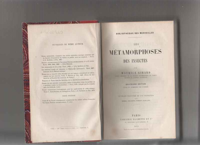 Girard,Maurice: Les Metamorphoses des Insectes,Hachette 1874
