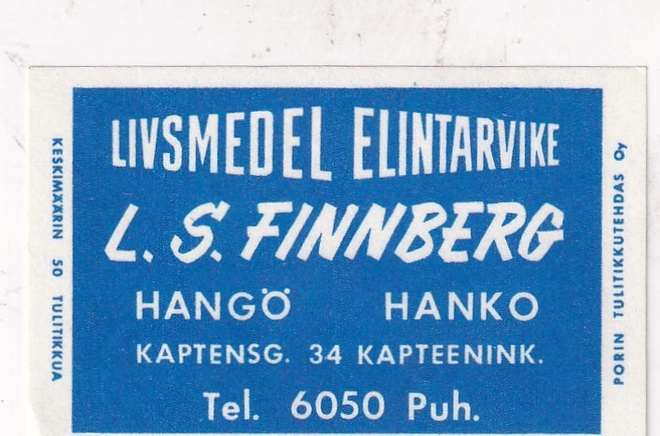Hangö - Hanko, L. S. Finnberg    .s43