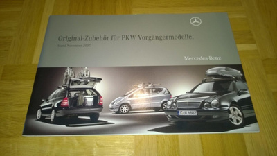 Esite Mercedes: varusteet ja tarvikkeet, mm. W210, W202,R129