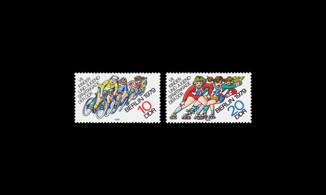 DDR 2433-4 ** Nuorisospartakiadit, urheilu (1979)