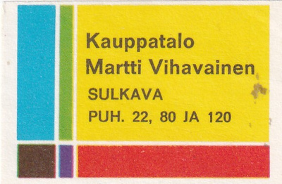 Sulkava. kauppatalo Martti Vihavainen . s47