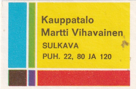 Sulkava. kauppatalo Martti Vihavainen . s47