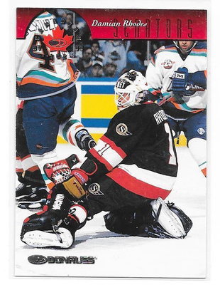 96-97 Donruss Canadian Ice #125 Damian Rhodes Ottawa Sens MV