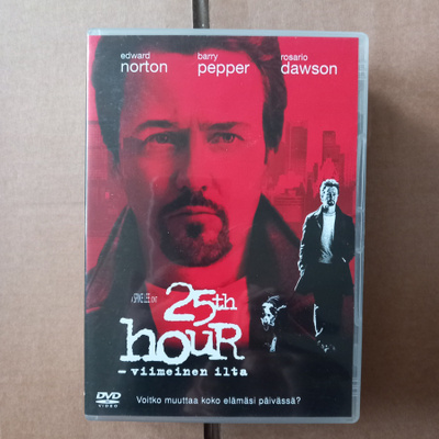 25th hour Suomi dvd