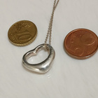 Tiffany & Co. Elsa Peretti Open Heart hopea sydän riipus - pikkukuva 3
