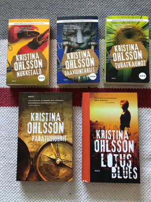 Kristina Ohlsson-paketti. 5 kirjaa.