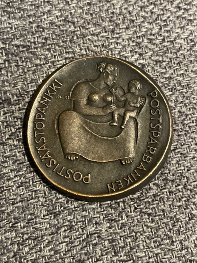 Postisäästöpankin 75-vuotisjuhlamitali 1961