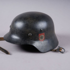 1220. Stahlhelm M40, Waffen-SS -kypärä, Saksa. - pikkukuva 1