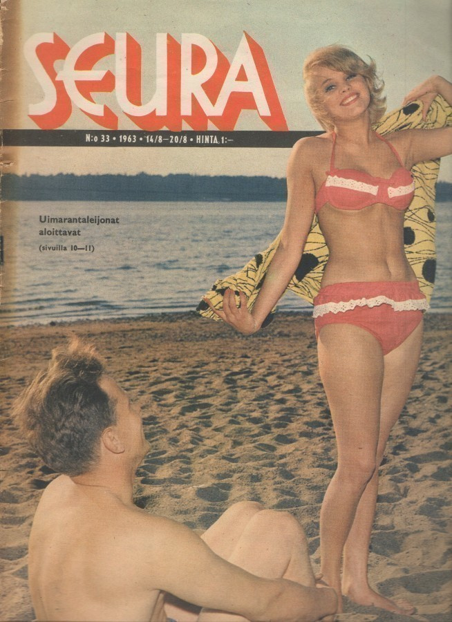 Seura n:o 33 1963 Ulla Väre. Autolautat. Erkki. Kalle.