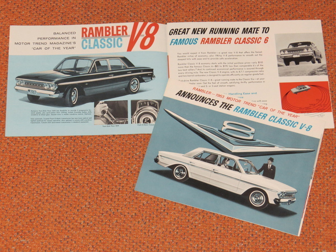 1963 Rambler Classic V8 esite -  KUIN UUSI - AMC