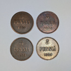5penniä 1866,73,75,89 - pikkukuva 1