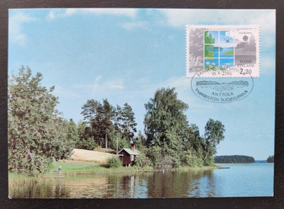 1986 Postin virallinen maksimikortti nro 6