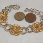 Upea 21k kullattu Kanadalainen rannekoru Gold plated  ketju - pikkukuva 4