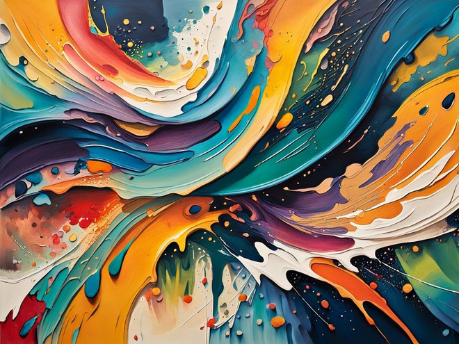 Uusi Abstrakti alumiinitaulu 30 cm x 40 cm