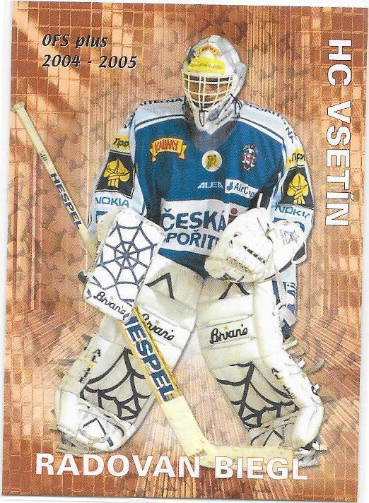 2004-05 OFS Plus Prumer #P7 Radovan Biegl HC Vsetin MV