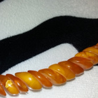 Meripihka kaulakoru Amber EGG YOLK natural antique - pikkukuva 2