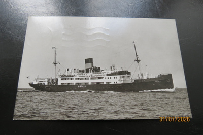 LAIVAKORTTI S/S ? BOTNIA KORTTI KULKENUT 1958
