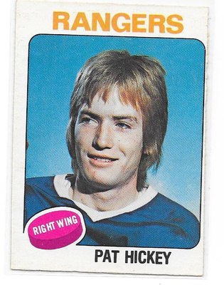 1975-76 OPC #345 Pat Hickey New York Rangers