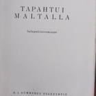Edgar Wallace: Tapahtui Maltalla, Gummerus 1944. 209 s. - pikkukuva 4