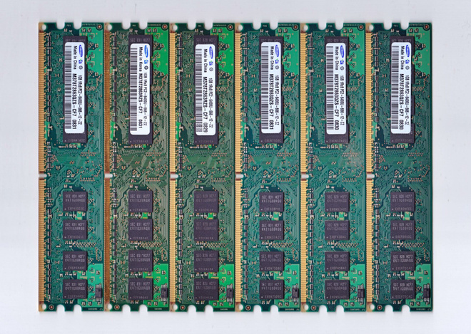 6x Samsung 1Gb muistikampa