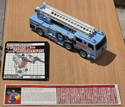 Transformers G1 HOT SPOT (Protectobots) 1986 *metalli-versio