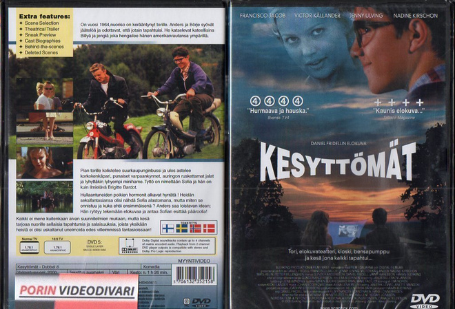 kesyttömät	(65 802)	UUSI	-FI-	suomik.	DVD		ruotsi, 2000