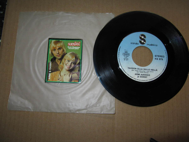 Armi Aavikko ja Danny 7" Tahdon olla sulle hellä+Danny 1977