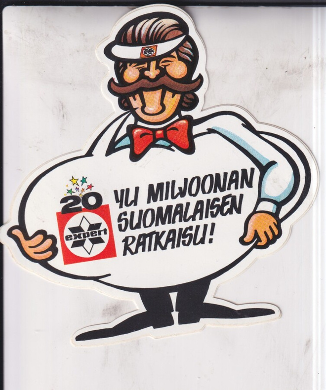 Expert. Yli miljoonan suomalaisen ratkausu !  tarra, e216