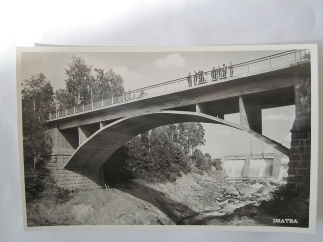 VANHA Postikortti Imatra 1950-luku Alkup.Mallikappale