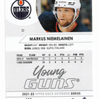 2021-22 Upper Deck Young Guns RC #715 Markus Niemeläinen - pikkukuva 2