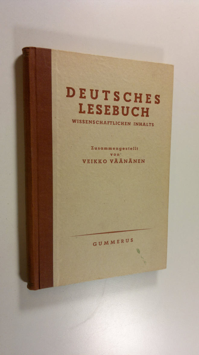 Veikko Väänänen : Deutsches Lesebuch wissenschaftlichen I...