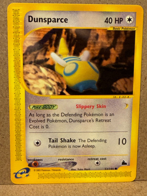 Pokémon Dunsparce 53/144 – Skyridge 2003 – e-Reader