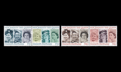 Iso-Britannia 1064-7p2 ** Kuningatar Elisabeth II 60v (1986)
