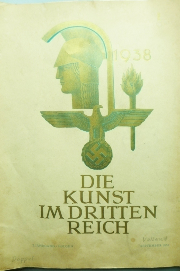 Lehti Taidelehti Hakaristi Saksa v. 1938 aito käytetty