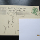 VANHA POSTIKORTTI 1909 KULKENUT SIGN. RÅ - pikkukuva 2