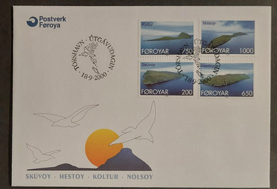 Färsaaret 2000 - Yleismerkit maisemia FDC