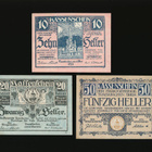 Itävalta Notgeld 10, 20, 50 Heller, Traiskirchen 1920 - pikkukuva 1