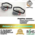 Honda LED rekisterikilven valot — kirkkaan valkoinen 6000K - pikkukuva 4