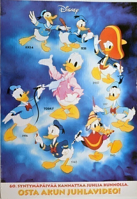 Elokuvajuliste: Onneksi olkoon Aku (Walt Disney)