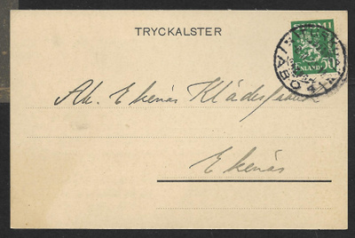 Postil. - Yl.m. 0,50 1930 (LAPE 176) Turku 4 8.2.1935