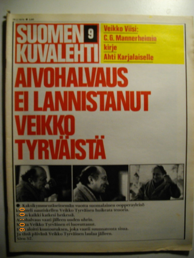 Suomen Kuvalehti Nro 9/1975 (27.1)