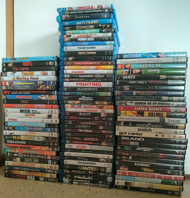 Banaanilaatikkollinen leffoja. BD & DVD