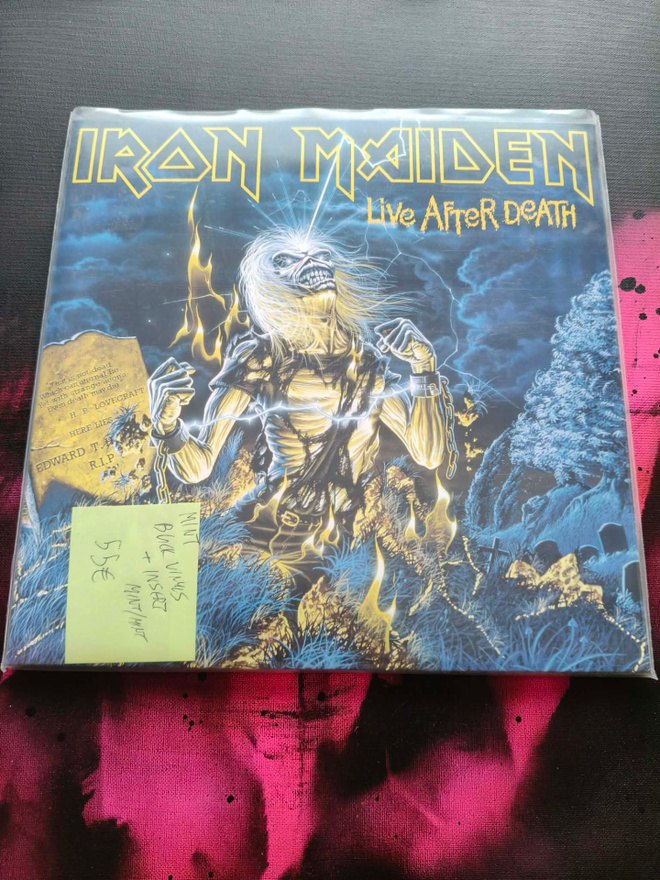 IRON MAIDEN live after death 2LP musta