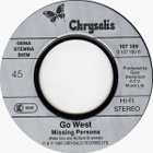 Go West :  We Close Our Eyes  -  7" - pikkukuva 3