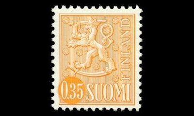 745II ** Leijonamalli 0,35 mk keltainen tyyppi II (1974)