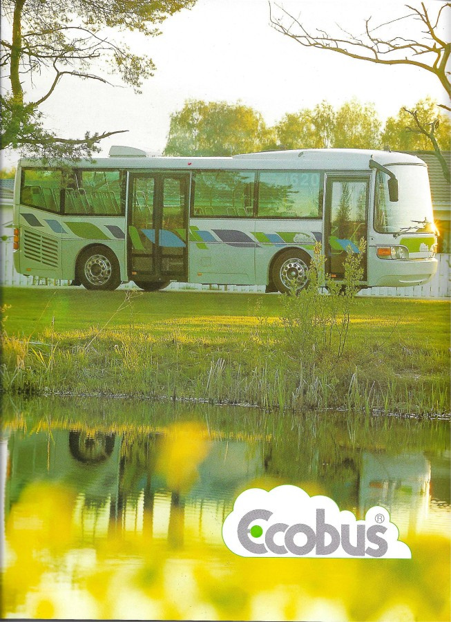 1995 Ecobus linja-auto esite - KUIN UUSI - bussi