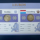 2€ Luxemburg 2008 + Kreikka 2004 Monetan erikoissarja UNC - pikkukuva 1