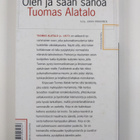 Tuomas Alatalo : Olen ja saan sanoa - pikkukuva 2