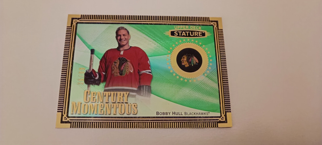 2019-20 Upper Deck Stature Bobby Hull Century Momentous Gree