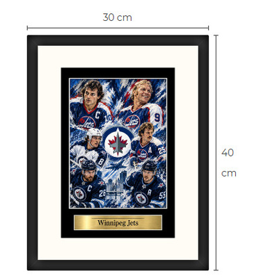 Uusi Winnipeg Jets NHL art print Limited Edition